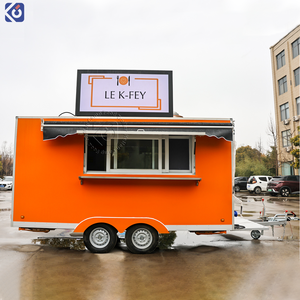 CAMP 2026 Remorque alimentaire carrée personnalisée, boutique mobile, kiosque à café et à nourriture, bar à sandwichs, tacos et café, cuisine extérieure, food truck - Product Image 3