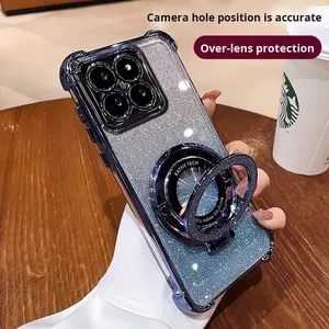 Coque Transsion <span class=keywords><strong>Infinix</strong></span> Note50S Protection Antichute Béquille Magnétique Paillettes Électroplaquées Durabilité TPU Housse de Téléphone Mobile - Product Image 4