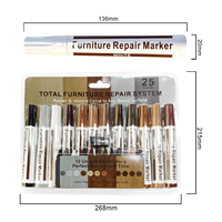 Système de réparation de meubles de haute qualité, kit de restauration et de réparation des rayures, marqueurs à pointe feutre, crayons à cire