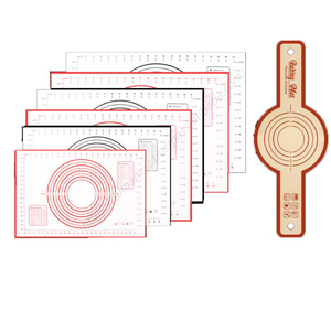 Tapis de cuisson en silicone antidérapant de qualité alimentaire Syh162 pour pétrir la pâte et étaler les produits, avec mesures, vente en gros - Product Image 1