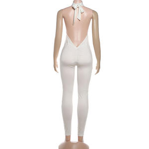 <span class=keywords><strong>Tuta</strong></span> Intera da <span class=keywords><strong>Donna</strong></span> Modellante, Sexy, con Fascia, Schiena Scoperta, Halter, Slim, per Yoga - Product Image 6