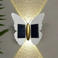 Applique Murale Solaire LED Étanche IP65, Éclairage Haut et Bas, pour Extérieur, Villa, Patio, Jardin, Décoration d'Halloween