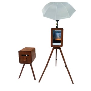 2025 mới nhất bằng gỗ Selfie gương Photo Booth màn hình cảm ứng Tương thích iPad <span class=keywords><strong>PC</strong></span> máy ảnh - Product Image 4