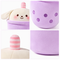 Peluche OEM ODM Mignonne Boba Tea, Jouet en Peluche Kawaii Tasse de Bubble Tea, Poupée en Peluche Douce Thé au Lait, Jouet Cadeau en Coton PP pour Enfants