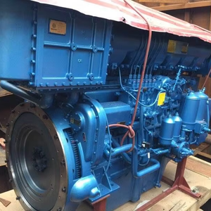 Moteur marin fiable 4 temps, course 126*130mm, poids net 900kg, boîte de vitesses MB270, 196g/KW.h pour la construction de bateaux - Product Image 3
