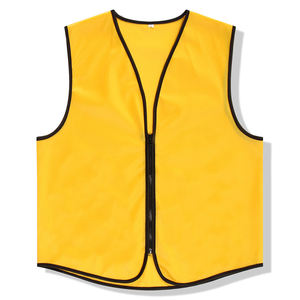 بيع مباشر من المصنع سترة للأطفال بألوان فلورية سترة تطوعية بدون شريط عاكس للبيع بالجملة بسحاب - Product Image 2