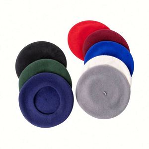 Gorro de Lana de 32 cm, Estilo Boina, para Mujer, Talla Grande, Informal, a la Moda, para Otoño e Invierno - Product Image 4