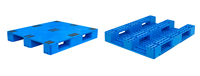 Palette en plastique HDPE à 3 roulettes avec grille de renforcement en acier TBT, empilable, économique, directement du fabricant