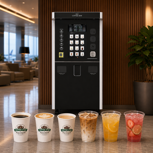 Distributeur automatique de thé et de café fraîchement préparés avec des options de lait frais et de jus - Product Image 1