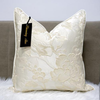 22x22 24x24 Pouces Usine personnalisée grande quantité en gros luxe confortable jacquard housses de coussin