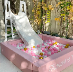 Blanc <span class=keywords><strong>Beige</strong></span> Soft Play Ball Pit & Slide Intérieur/Extérieur Escalade Coulissante <span class=keywords><strong>Piscine</strong></span> <span class=keywords><strong>à</strong></span> <span class=keywords><strong>Balles</strong></span> Équipement de Jeu pour Enfants École Usage Résidentiel - Product Image 2