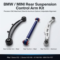 Brazo de control de caída y convergencia trasero ajustable de acero y aluminio con buje de rótula Heim para BMW F52 F45 F48 MINI F54 Venta al por mayor directa de fábrica
