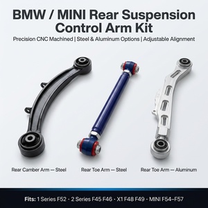 Braccio di Controllo Posteriore Regolabile per Camber e Convergenza in Acciaio e Alluminio con Boccola Heim Joint per <span class=keywords><strong>BMW</strong></span> F52 F45 F48 MINI F54 - Vendita Diretta di Fabbrica all'Ingrosso - Product Image 1