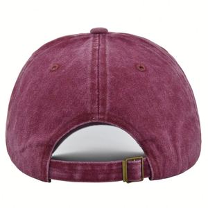 Pas cher en stock personnalisé broderie logo papa casquettes de baseball plaine casquette de baseball en gros 100% coton lavé casquettes de baseball - Product Image 4