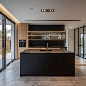 Garde-manger en bois portable moderne et haut de gamme Ensemble de vente d'armoires de cuisine en Chine - Product Image 5