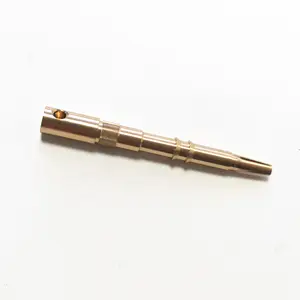 Shenzhen Tecom Precision Factory Custom OEM High Precision Brass Plug Female Copper Pin Aluminium Pen Parts