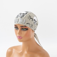 Casquette de cyclisme d'extérieur respirante anti-UV absorbant la transpiration, motif tête de mort imprimé numériquement, multicolore