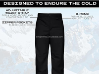 Pantalon de ski chauffant 7,4 V alimenté par batterie USB, imperméable, respirant, matelassé 2 couches, pour les amateurs de plein air