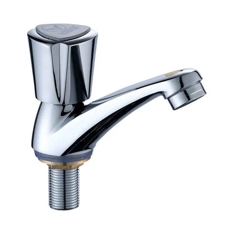 Zinc Material Brass Cartridge Water Saving Nickle Brushed Bathroom Single Cold Taps Basin Mixer Faucet