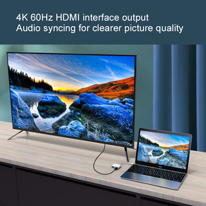 Hgih qualité Blanc <span class=keywords><strong>2</strong></span> en 1 type <span class=keywords><strong>c</strong></span> hub Hd double interface adaptateur <span class=keywords><strong>usb</strong></span> <span class=keywords><strong>c</strong></span> hub <span class=keywords><strong>hdmi</strong></span> 4k 60hz coque en alliage d'aluminium <span class=keywords><strong>2</strong></span> ports hub <span class=keywords><strong>usb</strong></span> - Product Image 4