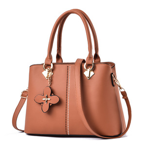 Elegant <b>Black</b> Pu <b>Handbag</b> With Flower Decoration Removable Strap <b>Large</b> Capacity Women's Tote Bag For Daily Use - Product Image 6