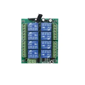 433MHZ RF Wireless Remote Receiver Module DC 12V/24V Relay Switches Industrial Long Distance Transmitter & Receiver Module