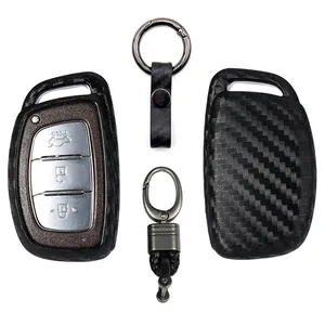 Carbon Fiber Car Key Bìa Cho Hyundai Verna Sonata Elantra Tucson Cho Hyundai Car Key Trường Hợp Thả Vận Chuyển Mặt Hàng