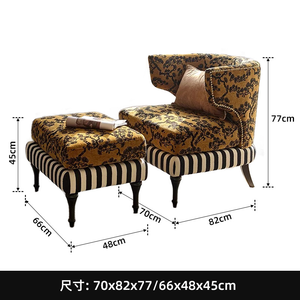 <span class=keywords><strong>Fauteuil</strong></span> de salon Longstar, <span class=keywords><strong>fauteuil</strong></span> confortable en velours, <span class=keywords><strong>fauteuil</strong></span> à motif <span class=keywords><strong>jaune</strong></span> et noir accrocheur pour le salon - Product Image 6