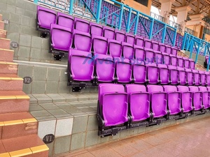 Avant 스포츠 경기장 좌석 관람석 의자 용 휴대용 경기장 좌석 표백제 접이식 팁 업 트리뷴 시트 등받이 지원 - Product Image 5