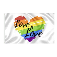 Livraison rapide Nouveau design Rainbow Love Wins Love Is love Gay Pride Drapeaux