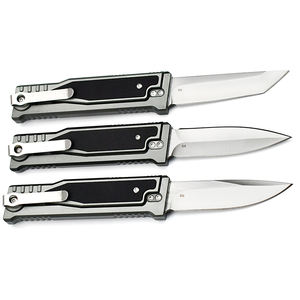 Couteau de poche à gravité de haute qualité EDC en acier D2 avec manche en aluminium, ouverture mécanique, vente flash sur le site e-commerce, couteau pliant tactique - Product Image 2