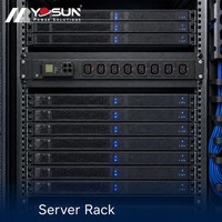 PDU intelligent à 8 prises IEC pour montage en rack avec écran LCD et surveillance à distance pour équipement de rack de serveur