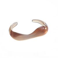 Bracelet jonc ouvert en résine acrylique certifiée Reach pour femme, petit format exquis, bijou de poignet tendance qui ne se décolore jamais