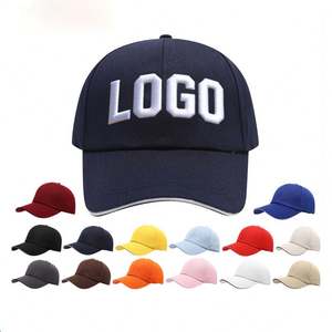 Wholesale Custom Gorras Customised Embroidery Solid Color Plain Sandwich Brim Baseball Caps Custom Hats - Product Image 1