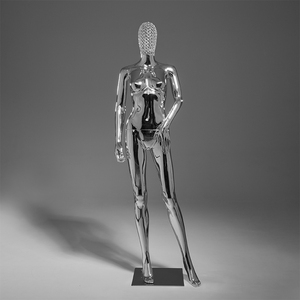 Maniquí Femenino Cromado de Tamaño Completo a Precio de Fábrica, Maniquí Ligero Irrompible para Visual Merchandising - Product Image 1