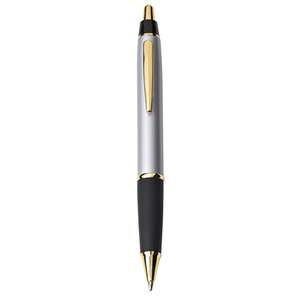 Penna a Sfera in Metallo Argento/Oro, Regalo Aziendale Originale, Penna Promozionale in Acciaio - Product Image 1