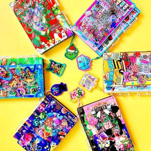 <span class=keywords><strong>Breloque</strong></span> <span class=keywords><strong>en</strong></span> acrylique pour carnet DIY, anime, dessin animé, fait main, pour carnet à feuilles mobiles A5 A7 - Product Image 2