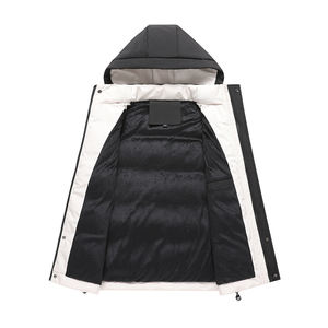 Gilet Décontracté Homme Automne et Hiver à Capuche, Veste <span class=keywords><strong>sans</strong></span> Manches Chaude Épaisse Personnalisable avec Poches - Product Image 6