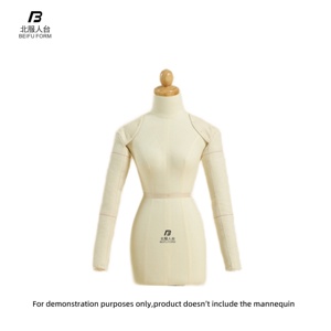 Beifuform, Mini cubierta de tela de manga larga a media escala, tamaño <span class=keywords><strong>en</strong></span> <span class=keywords><strong>miniatura</strong></span>, brazo de algodón suave, Pin para patrón, accesorio de maniquí a medida - Product Image 6