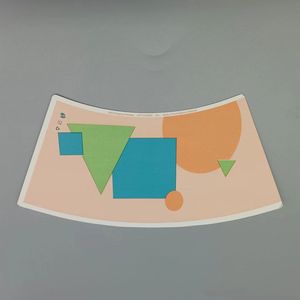 Abanicos de Papel C1S Estucados Personalizados para Vasos de Papel de Una Sola Capa para Alimentos, Impresión Flexográfica - Product Image 2