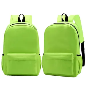 Embroidered Logo Factory Price Green Customize Size 600D Oxford Fabric Arrival Golden Supplier School Bags for Children