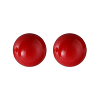 925 Sterling Silver Red Pearl Bijoux faits à la main Boucles d'oreilles Shell Pearl Boucle d'oreille pour les femmes