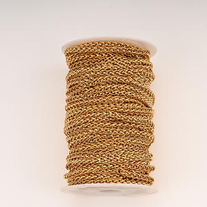 Cadena Cruzada Deportiva de Acero Inoxidable con Baño de Oro al Vacío, Joyería de Bambú, Venta al por Mayor para Fabricantes, DIY - Product Image 5