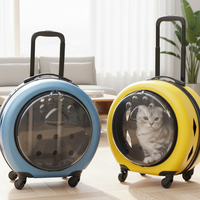 Sac à dos pliable classique et tendance Travel Square pour chats et chiens avec fermeture éclair - Transporteur portable pour animaux de compagnie de grande capacité