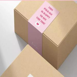 Cinta Adhesiva Romántica Rosa con Mensaje de Agradecimiento para Cajas de Regalo, Recuerdos de Boda, Fiestas de Cumpleaños y Manualidades - Product Image 3