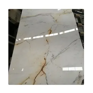 Natural calcutta marble white gold color with first class quality