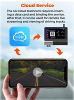 Miroir intelligent 4G LTE avec écran tactile Android double 1080P GPS Tracking Dash Cam Rear View Car DVR Video Recorder