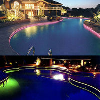 Lampu Serat Optik LED 3MM Side Glow Fleksibel Tahan Air IP65 Multi Warna Dekoratif Tali 100M untuk Taman Lanskap Jalur