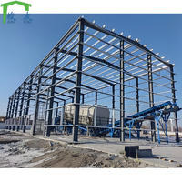 Structure de charpente en acier à poutre en H, entrepôt de poteau de conception fabriqué, grange, atelier industriel, treillis de toit, entrepôt de structure de hangar en acier