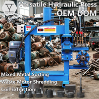 Presse hydraulique électrique compacte QDLSF pour le démontage du cuivre et de l'aluminium des moteurs usagés, broyeur pour station de recyclage, OEM/ODM